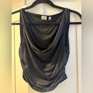 Wilfred Black Draped Cowl Neck Camisole